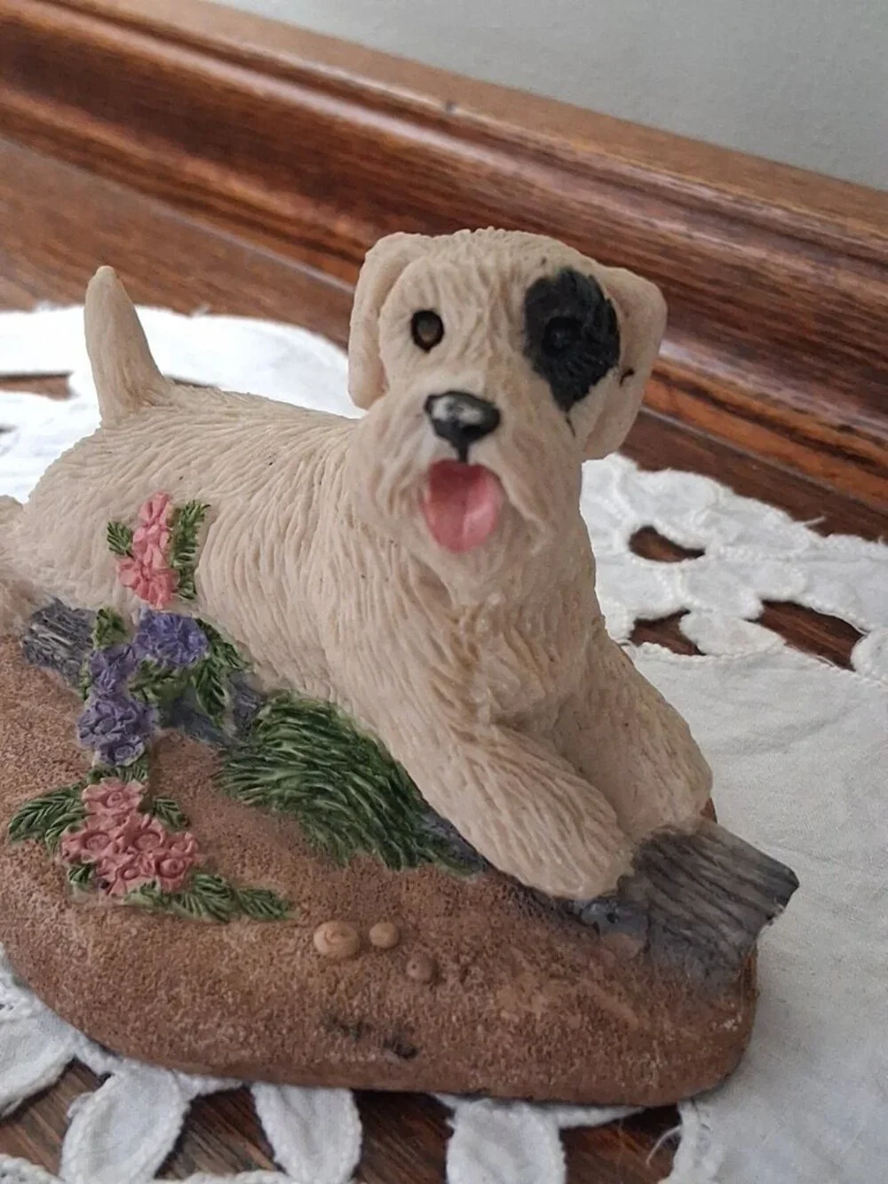 Charmstone Schnauzer Dog Figurine Statue 4 1/2